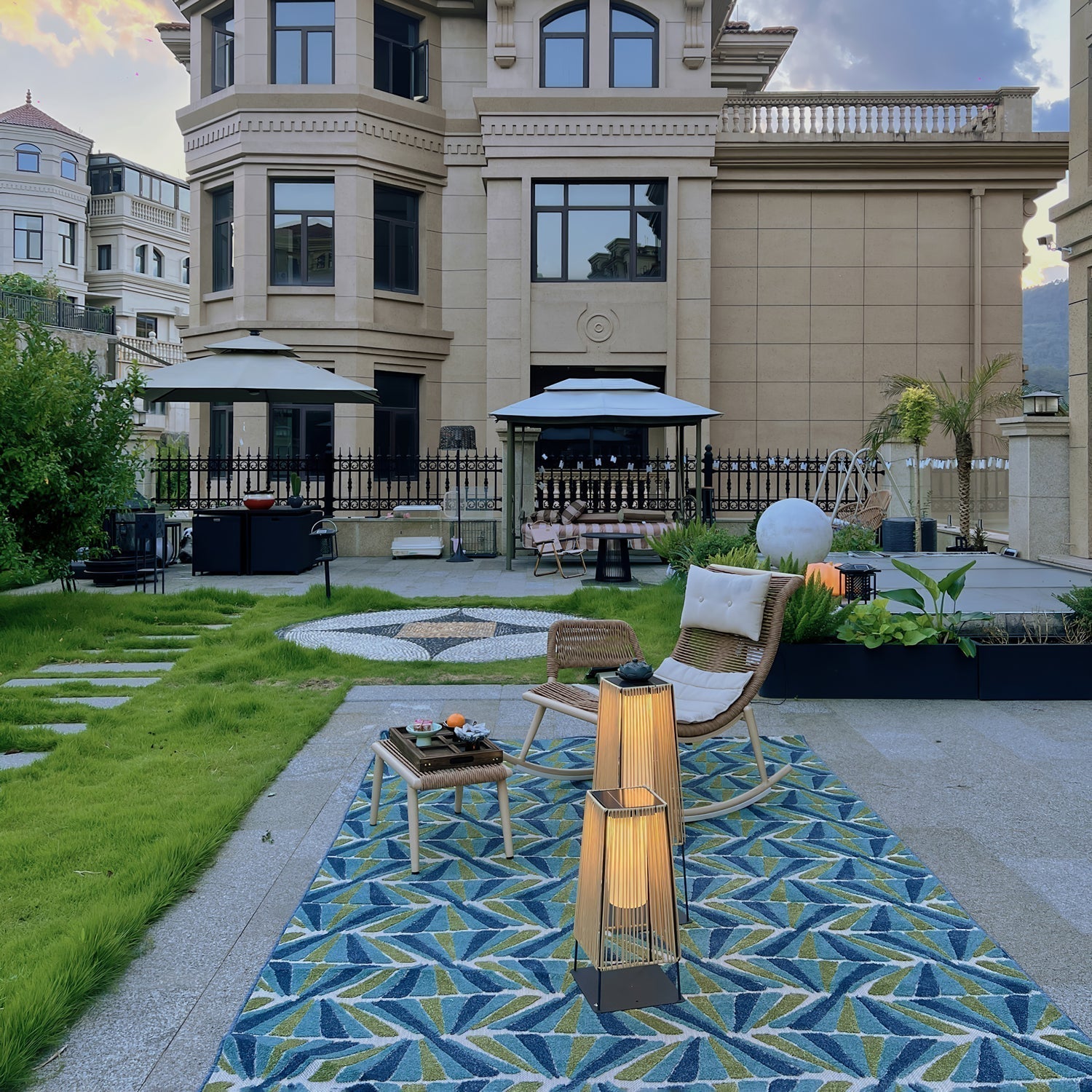 weatherproof-plastic-rattan-outdoor-post-light-for-garden-path-with-solar-and-hardwired-options