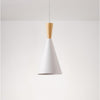 White Metal Cone Shaped Pendant Light Modern Kitchen Island Cluster Ceiling Lamp