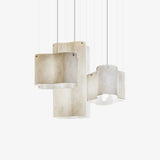 White Nuvola Cloud Shaped Fiberglass Pendant Lamp Modern Textured Hanging Light