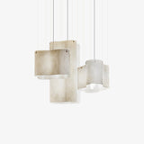 White Nuvola Cloud Shaped Fiberglass Pendant Lamp Modern Textured Hanging Light