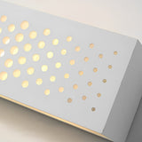 White Rectangular Plaster LED Wall Sconce Modern Up and Down Indoor Lighting Fixture