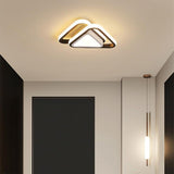 Modern Geometric LED Ceiling Light Multi Triangular Flush Mount Fixture for Kitchen and Living Room
