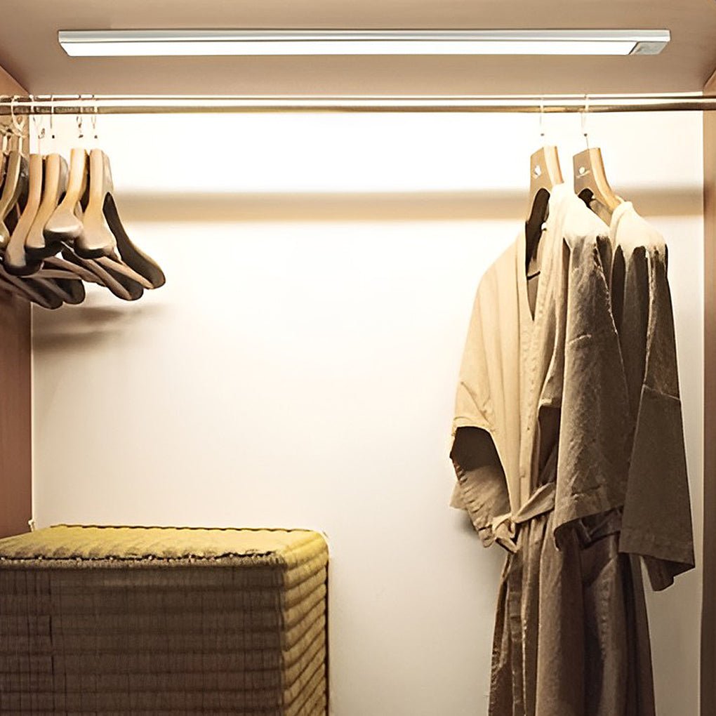 Wireless Rechargeable LED Under Cabinet Motion Sensor Light Battery Operated Kitchen Wardrobe Lamp