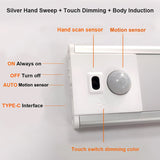 Wireless Rechargeable LED Under Cabinet Motion Sensor Light Battery Operated Kitchen Wardrobe Lamp