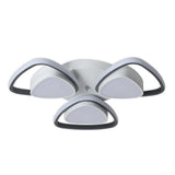 Modern Geometric LED Flush Mount Ceiling Light Fixture for Bedroom and Hallway