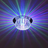 Modern Crystal Geometric LED Flush Mount Ceiling Light for Kitchen and Entryway
