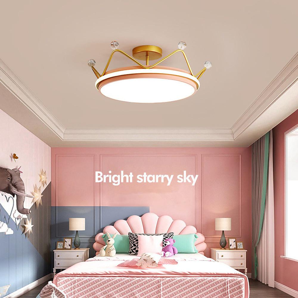 Modern Nordic Circular LED Flush Mount Ceiling Light Dimmable Acrylic Fixture for Home