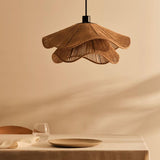 Woven Hemp Rope Straw Hat Pendant Light Natural Rustic Hanging Ceiling Lamp