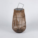 Woven Rattan Landscape Lantern Outdoor Floor Lamp IP65 Waterproof Garden Light