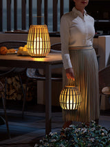 Woven Rattan Landscape Lantern Outdoor Floor Lamp IP65 Waterproof Garden Light