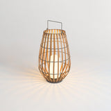 Woven Rattan Landscape Lantern Outdoor Floor Lamp IP65 Waterproof Garden Light