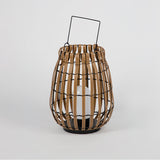 Woven Rattan Landscape Lantern Outdoor Floor Lamp IP65 Waterproof Garden Light