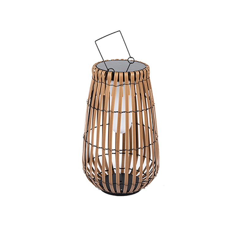 Woven Rattan Landscape Lantern Outdoor Floor Lamp IP65 Waterproof Garden Light