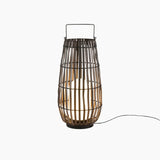 Woven Rattan Landscape Lantern Outdoor Floor Lamp IP65 Waterproof Garden Light