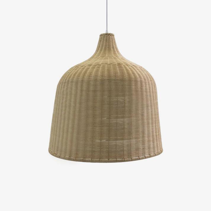 Woven Rattan Pendant Light Natural Handmade Hanging Lamp for Kitchen and Bedroom