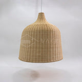 Woven Rattan Pendant Light Natural Handmade Hanging Lamp for Kitchen and Bedroom