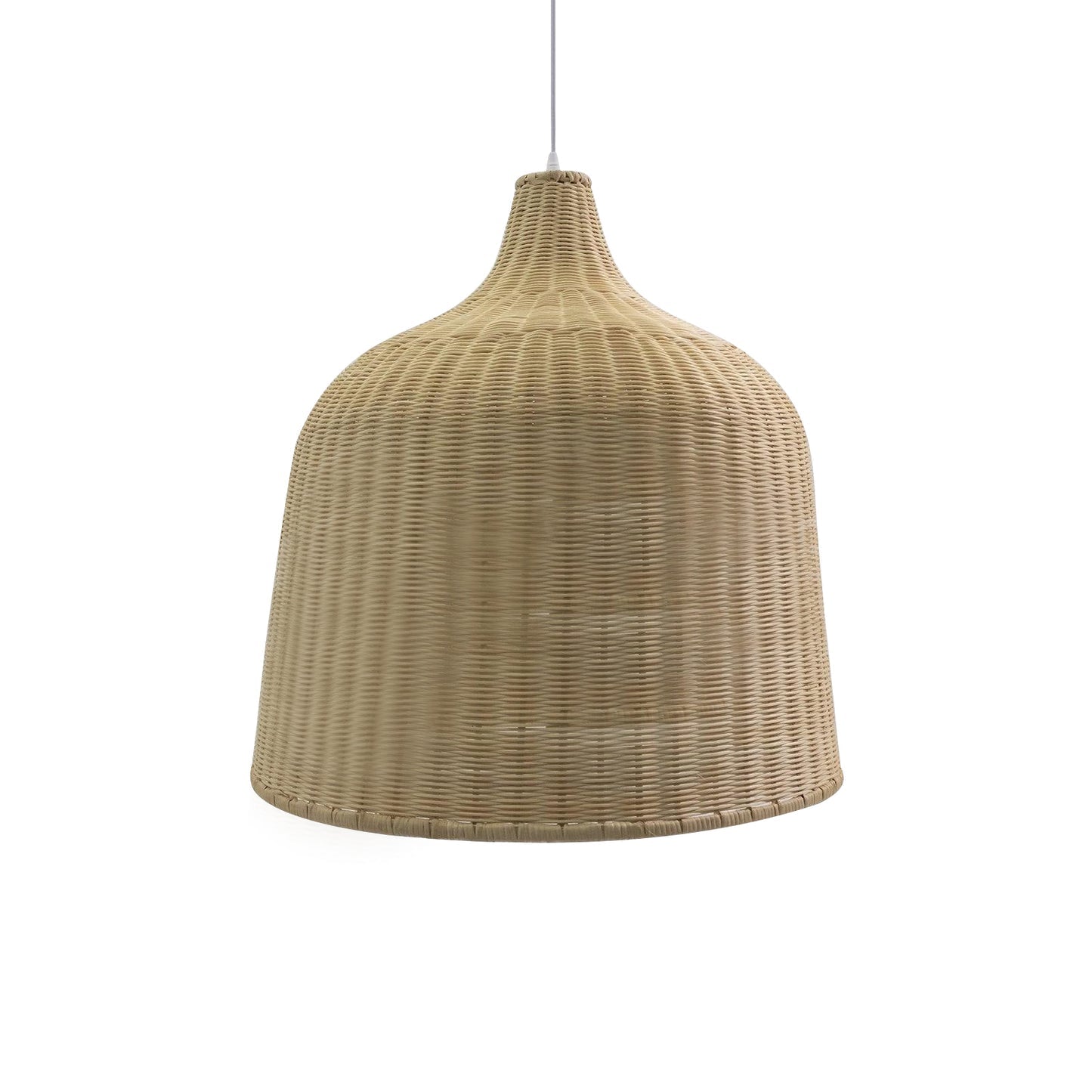 Woven Rattan Pendant Light Natural Handmade Hanging Lamp for Kitchen and Bedroom