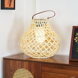 Woven Sphere Solar Lantern Decorative Outdoor Garden Lamp and Architectural Table Light