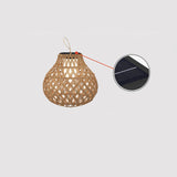 Woven Sphere Solar Lantern Decorative Outdoor Garden Lamp and Architectural Table Light