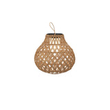 Woven Sphere Solar Lantern Decorative Outdoor Garden Lamp and Architectural Table Light