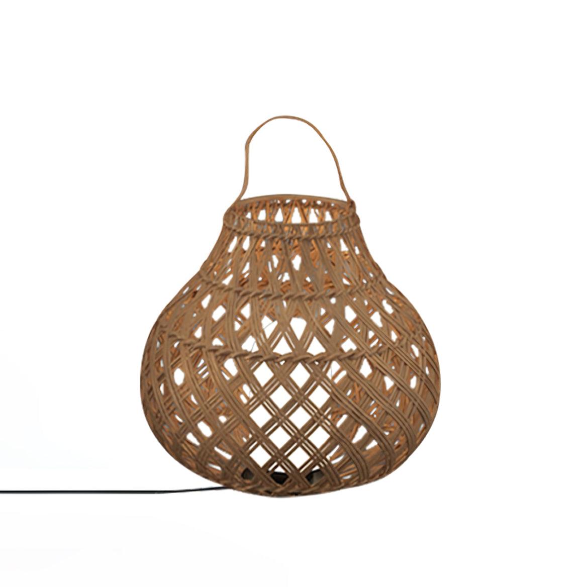 Woven Sphere Solar Lantern Decorative Outdoor Garden Lamp and Architectural Table Light
