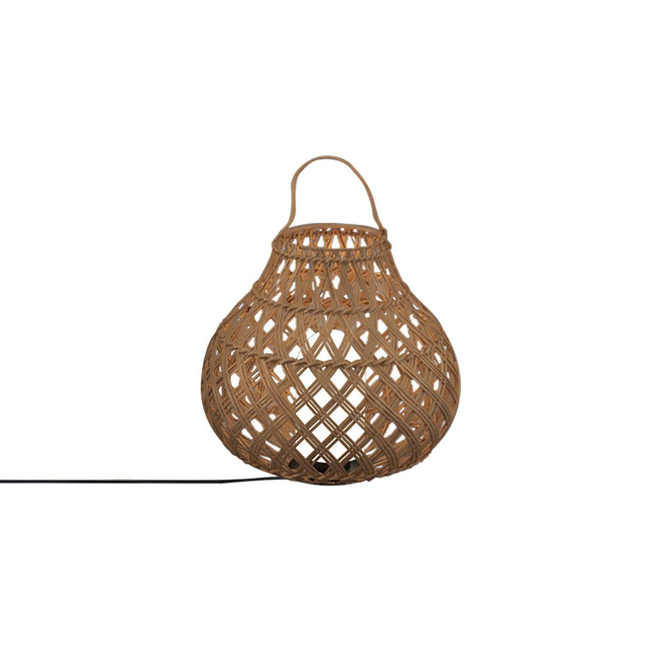 Woven Sphere Solar Lantern Decorative Outdoor Garden Lamp and Architectural Table Light