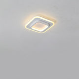 Modern Double Square LED Flush Mount Ceiling Light Fixture for Kitchen Sink