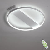 Modern Circle Rectangle Combined LED Flush Mount Ceiling Light Geometric Minimalist Fixture