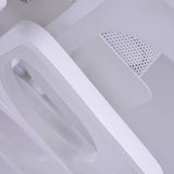 Modern Geometric White LED Ceiling Light Metal Flush Mount Lighting for Living Room Bedroom