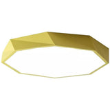 Modern Geometric LED Flush Mount Ceiling Light for Bedroom and Kitchen Dimmable Fixture