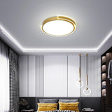 Modern Minimalist Rounded LED Flush Mount Ceiling Light Acrylic Nordic Fixture for Living Room
