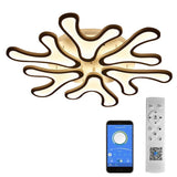 Modern Nordic Flower LED Flush Mount Ceiling Light Dimmable Petal Design Lighting Fixture