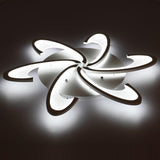 Contemporary Geometric Wave LED Flush Mount Ceiling Light Modern Circle Dimmable Fixture