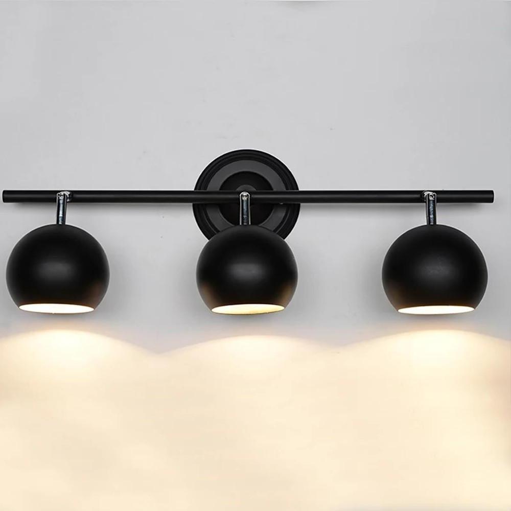 Modern 3 Light Bowled Metal Semi Flush Mount Ceiling Fixture for Bright Bedroom and Hallway Lighting