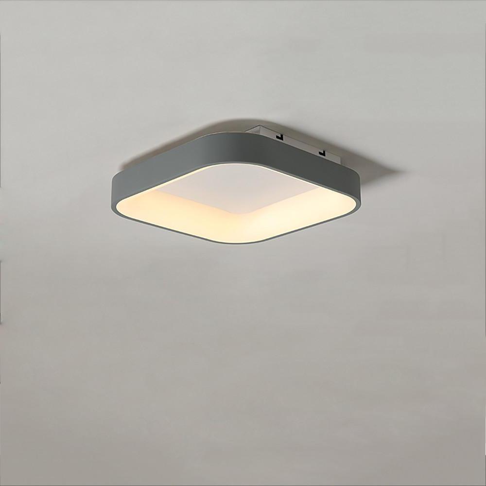 Modern Square LED Flush Mount Ceiling Light for Bedroom and Living Room Lighting