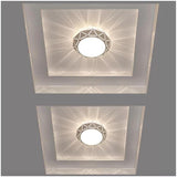 Modern Geometric Drum Shaped LED Flush Mount Ceiling Light for Living Room and Bedroom