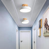 Modern Geometric Round LED Flush Mount Ceiling Light with 3 Step Dimming for Kids Room and Bedroom