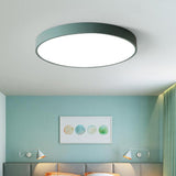 Modern 16 Inch Round LED Flush Mount Ceiling Light Slim Low Profile Fixture for Bedroom Kitchen Hallway