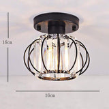Modern Crystal Oval LED Flush Mount Ceiling Light for Hallway and Bedroom