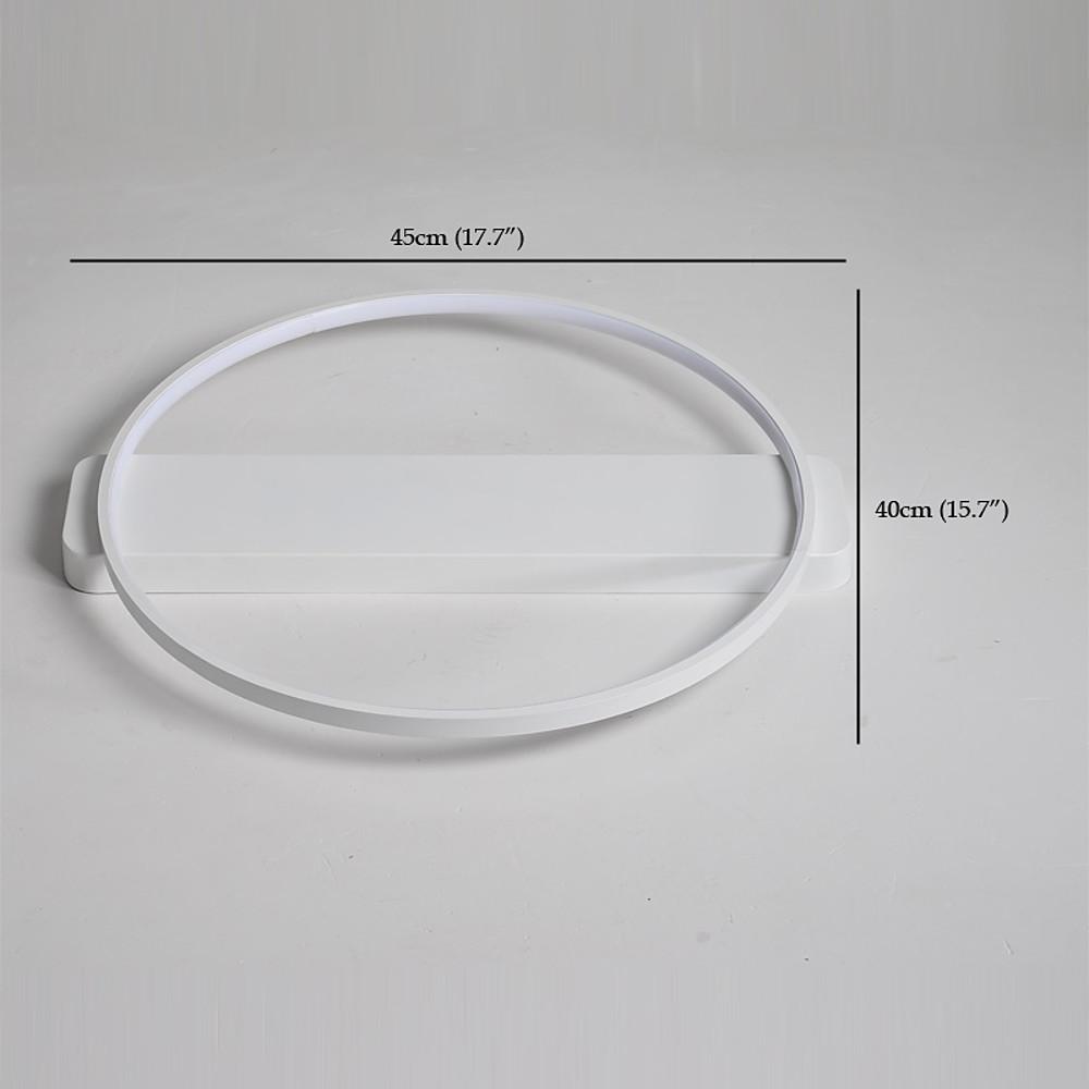 Modern Circle Rectangle Combined LED Flush Mount Ceiling Light Geometric Minimalist Fixture