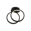Minimalist 2 Ring LED Ceiling Light Modern Geometric Flush Mount Fixture for Hallways