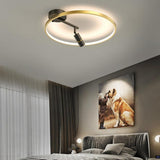 Modern Round LED Dimmable Flush Mount Ceiling Light Aluminum Circle Spotlight for Bedroom