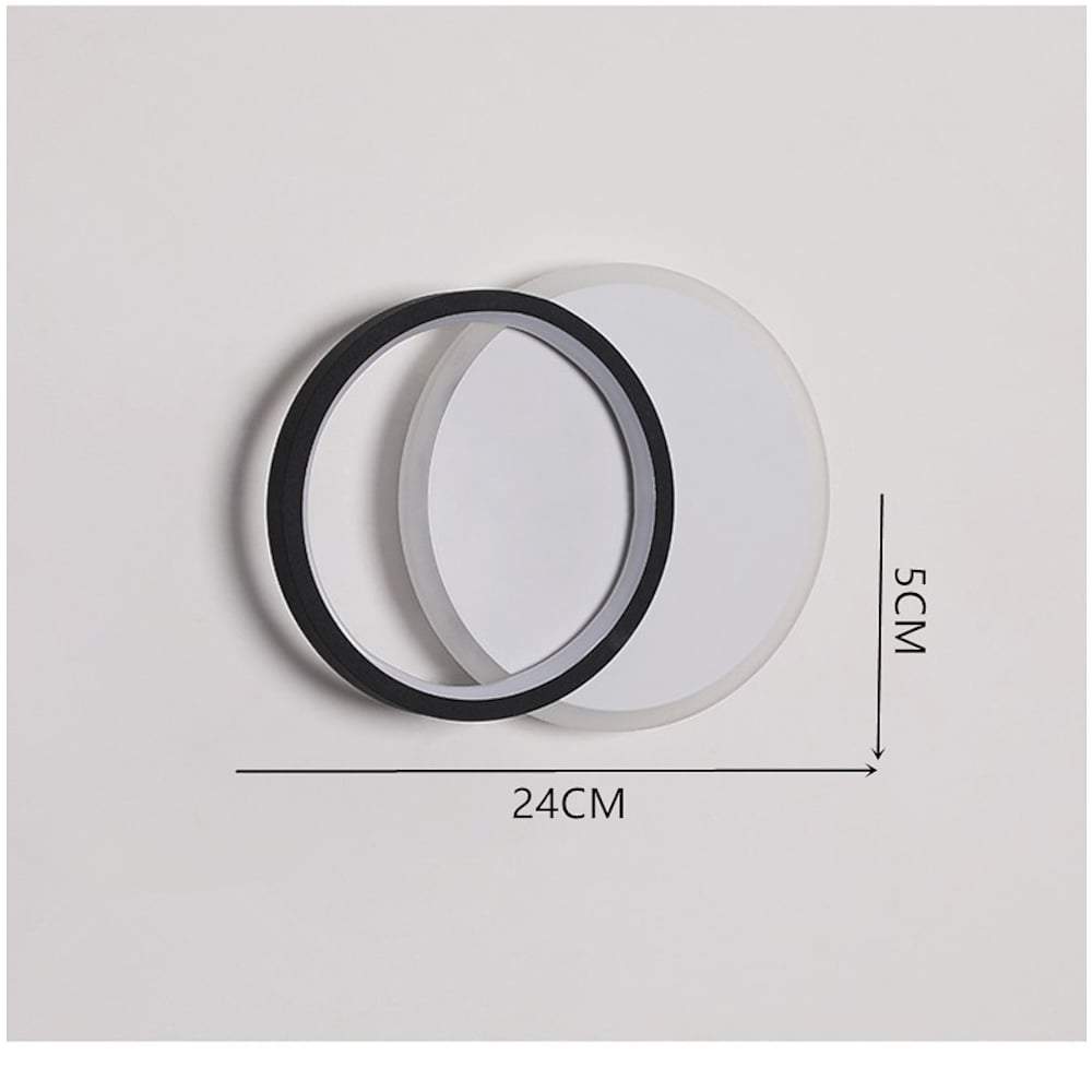 Modern Geometric Square Acrylic LED Flush Mount Ceiling Light for Living Room and Hallway
