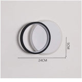 Modern Geometric Square Acrylic LED Flush Mount Ceiling Light for Living Room and Hallway