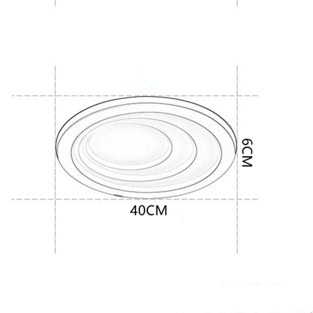 Modern Geometric LED Flush Mount Ceiling Light with Four Graduated Circles for Bedroom