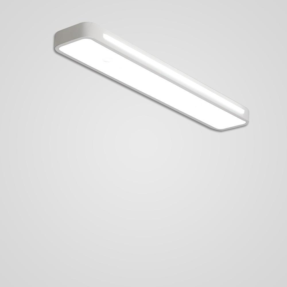 Modern Minimalist Geometric Rectangular LED Flush Mount Ceiling Light for Kitchen and Living Room