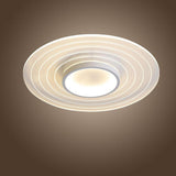 Modern Geometric Multiple Circles Dimmable LED Flush Mount Ceiling Light Fixture for Living Room