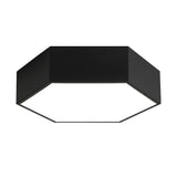 Modern Geometric LED Ceiling Light Fixture with Wireless Control Flush Mount Acrylic Lamp