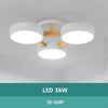 Modern 3 Circle LED Flush Mount Ceiling Light Nordic Metal and PVC Circular Fixture