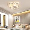 Modern Heart Shaped Flower LED Flush Mount Ceiling Light for Bedroom and Living Room